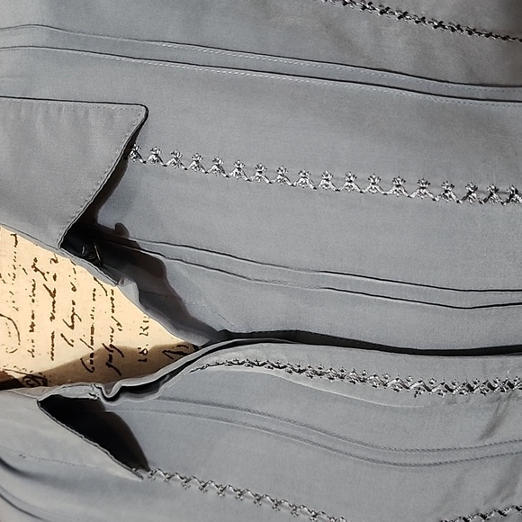 KORET size 14 button down blouse in powder blue - Picture 3 of 7